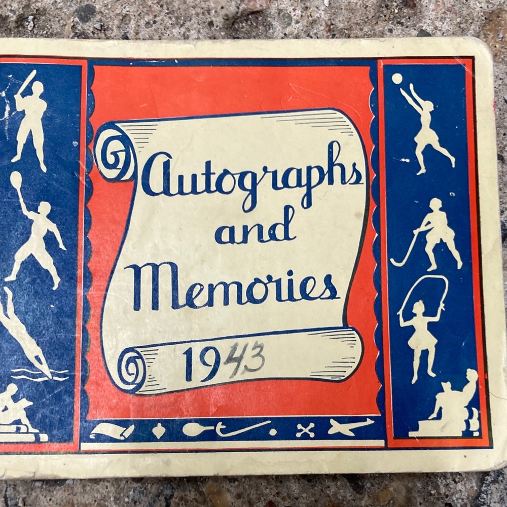 Used 1943 Autograph Book
Just curious if anybody would want